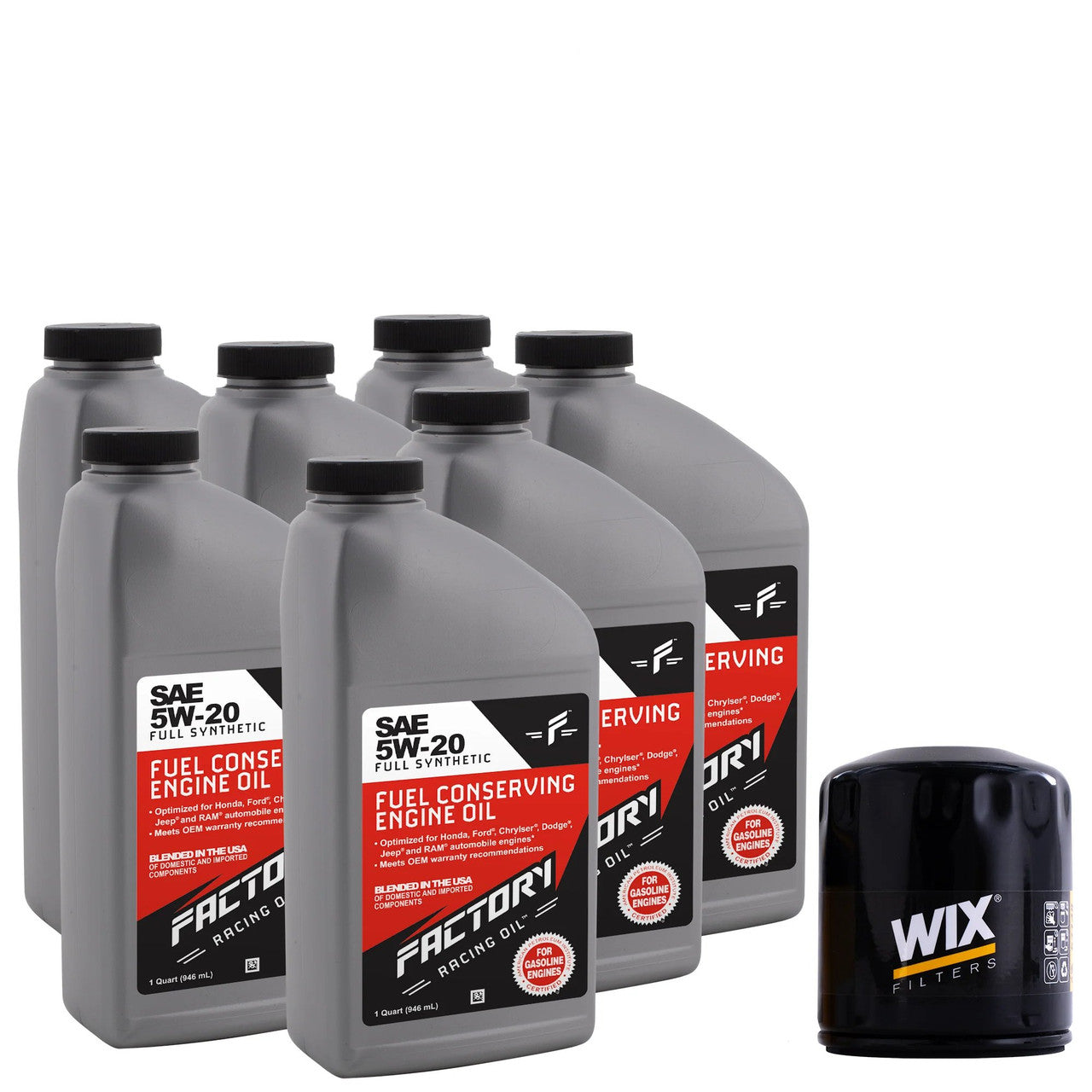 Basic Oil Change Kit For Jeep 5.7L Commander 2006-2007, Grand Cherokee 2005-2007 5W-20 Oil - 7 Quarts-0