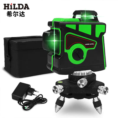 High Precision 12-Line 3D Green Infrared Laser Level