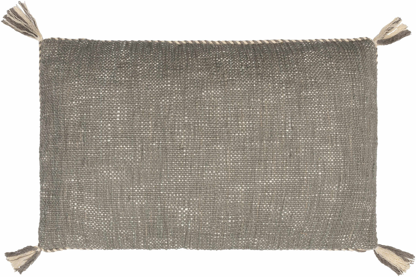Gebze Gray Square Throw Pillow - Clearance-3