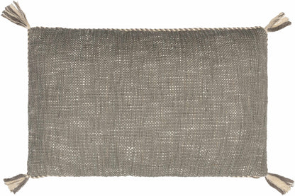 Gebze Gray Square Throw Pillow - Clearance-3