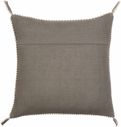 Gebze Gray Square Throw Pillow - Clearance-4