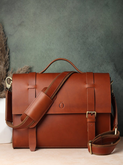 Gefforey Handmade Leather Laptop Messenger for Men-1