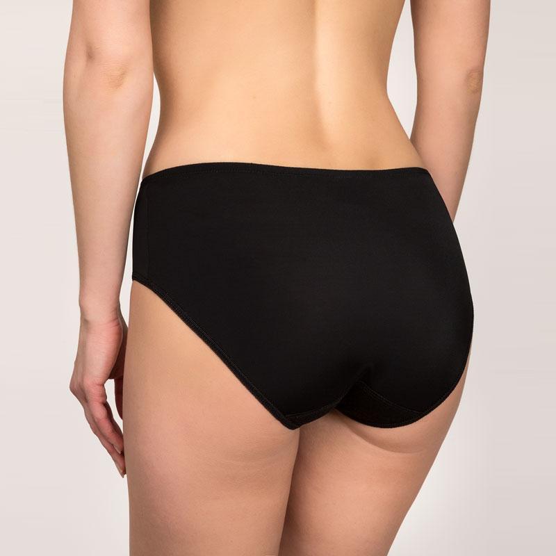 Geometric Full Brief Panty Viola Black-1