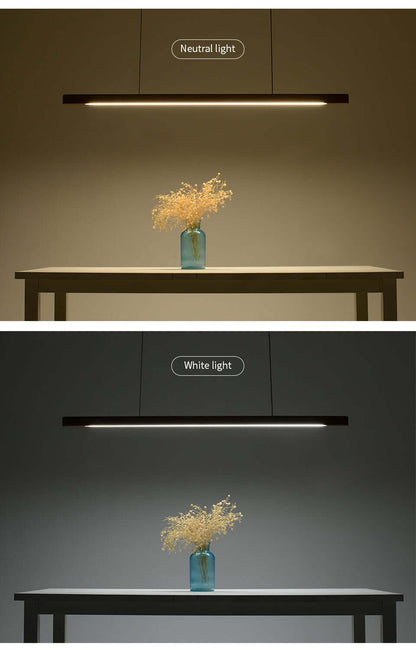 Geometric Solid Wood Tri-Color Pendant Light-4