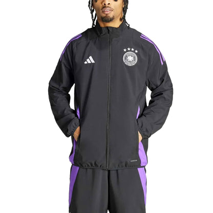 Germany black training presentation Soccer tracksuit 2024/25 - Adidas-1