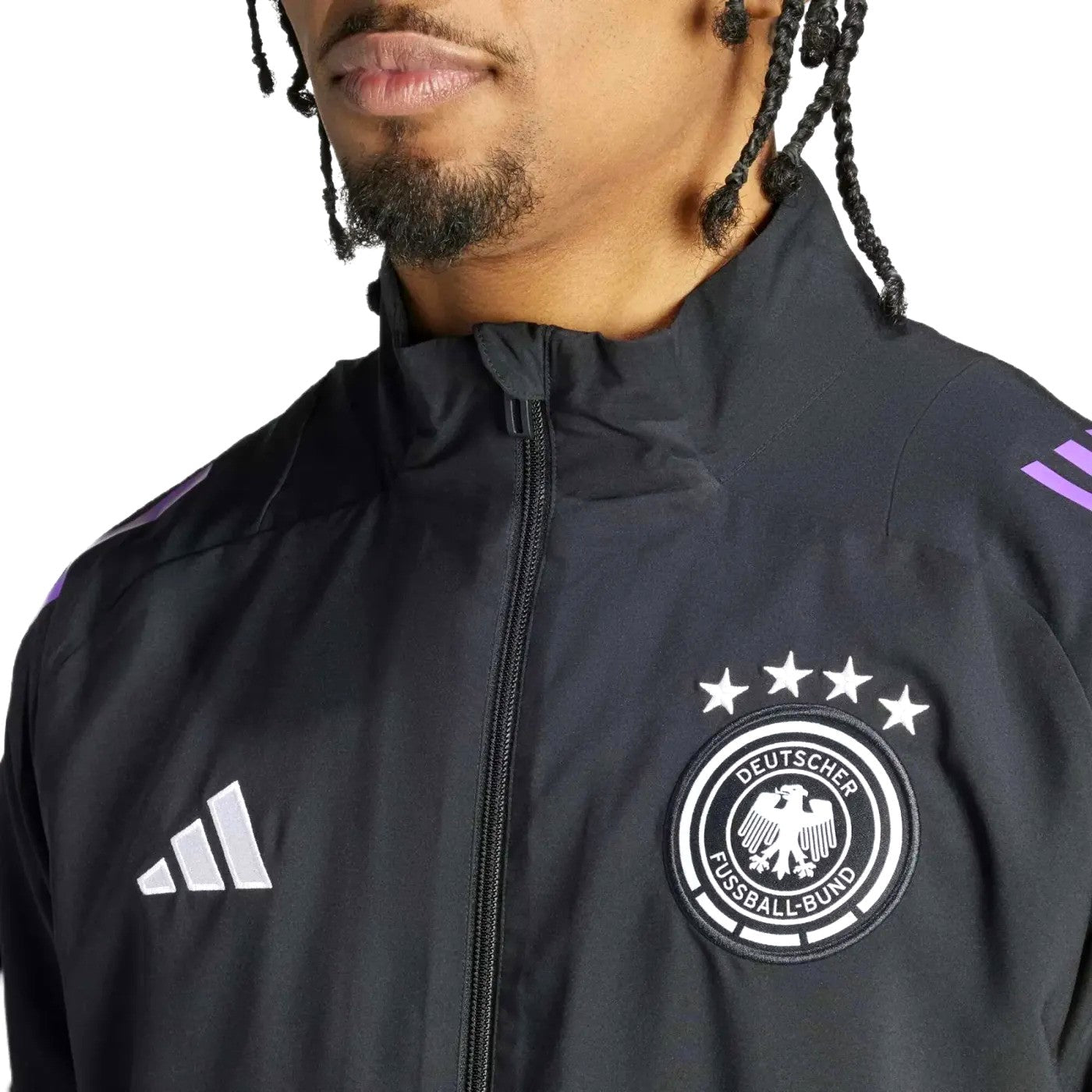 Germany black training presentation Soccer tracksuit 2024/25 - Adidas-3