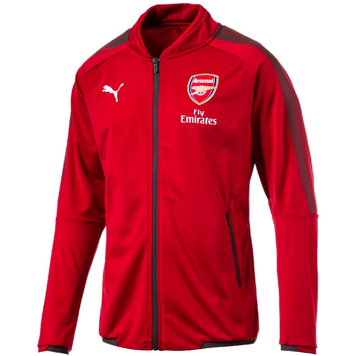 Arsenal training presentation soccer jacket 2017/18 red - Puma-0