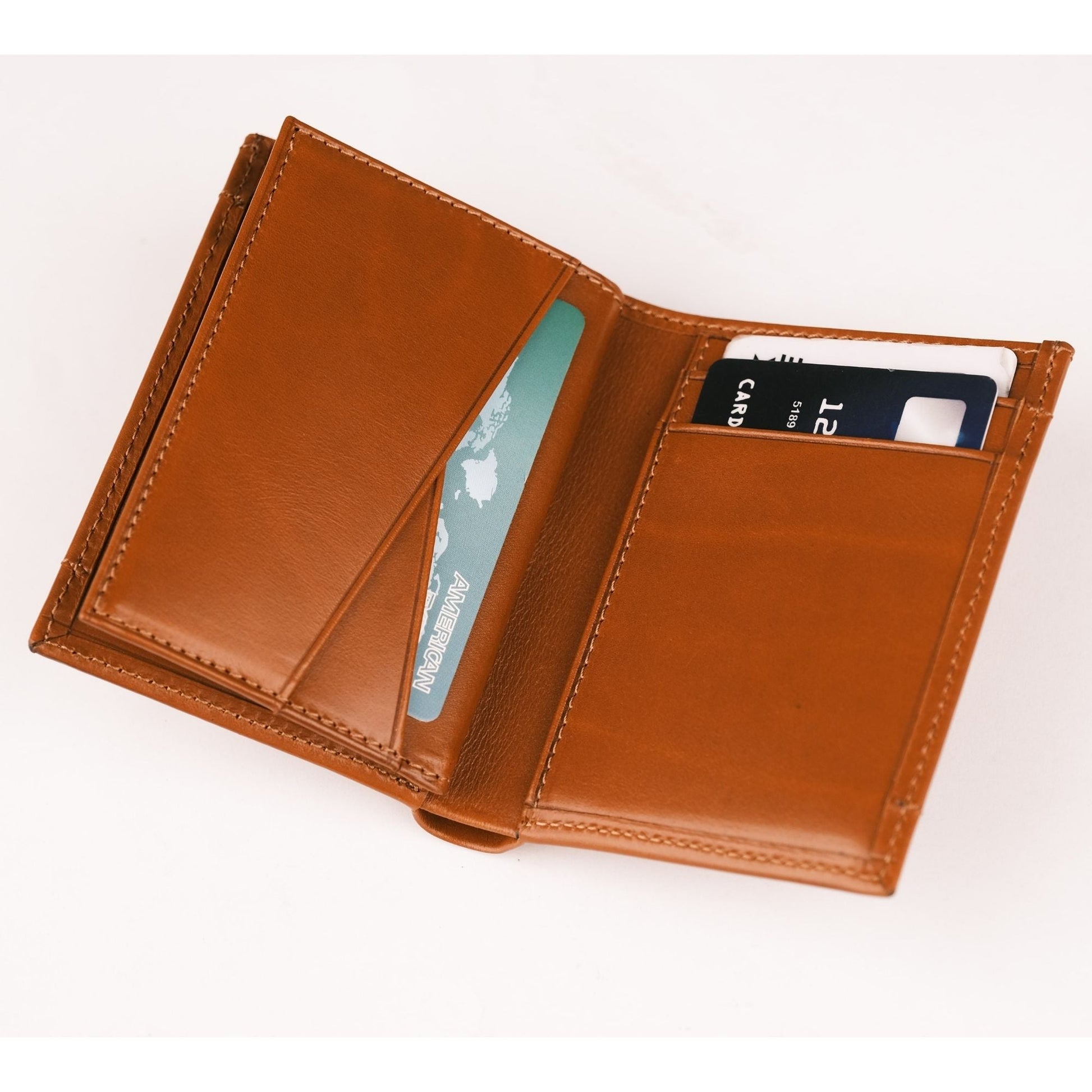 Glendo Apple AirTag Slot Leather Wallet, Handcrafted, Unisex-2