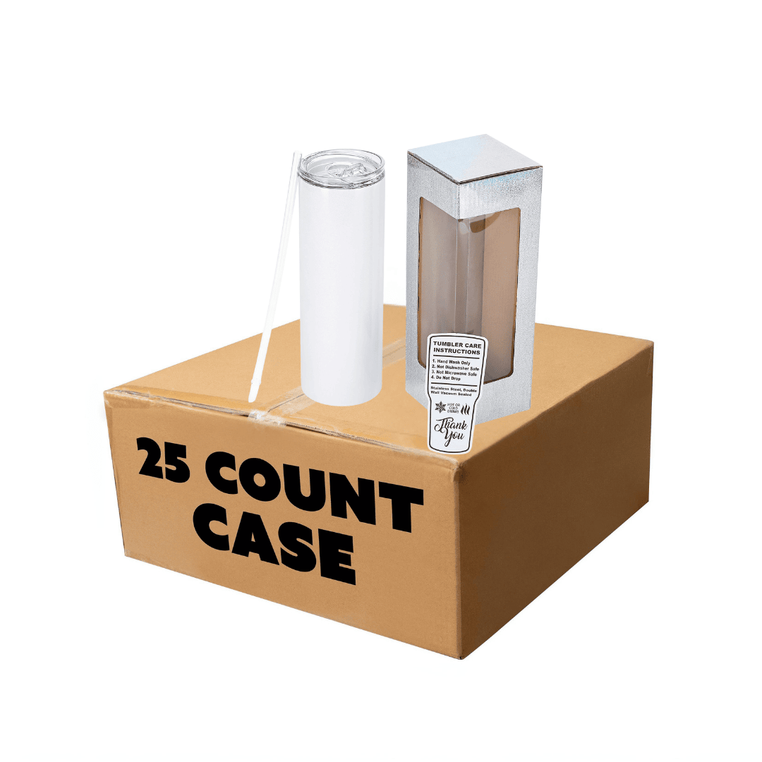 20oz Skinny Tumbler Glitter Shimmer DESTASH-1