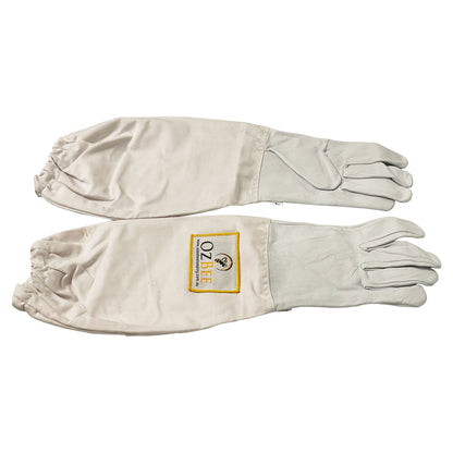Kids Beekeeping Bee Goat Skin Protective Gloves-0