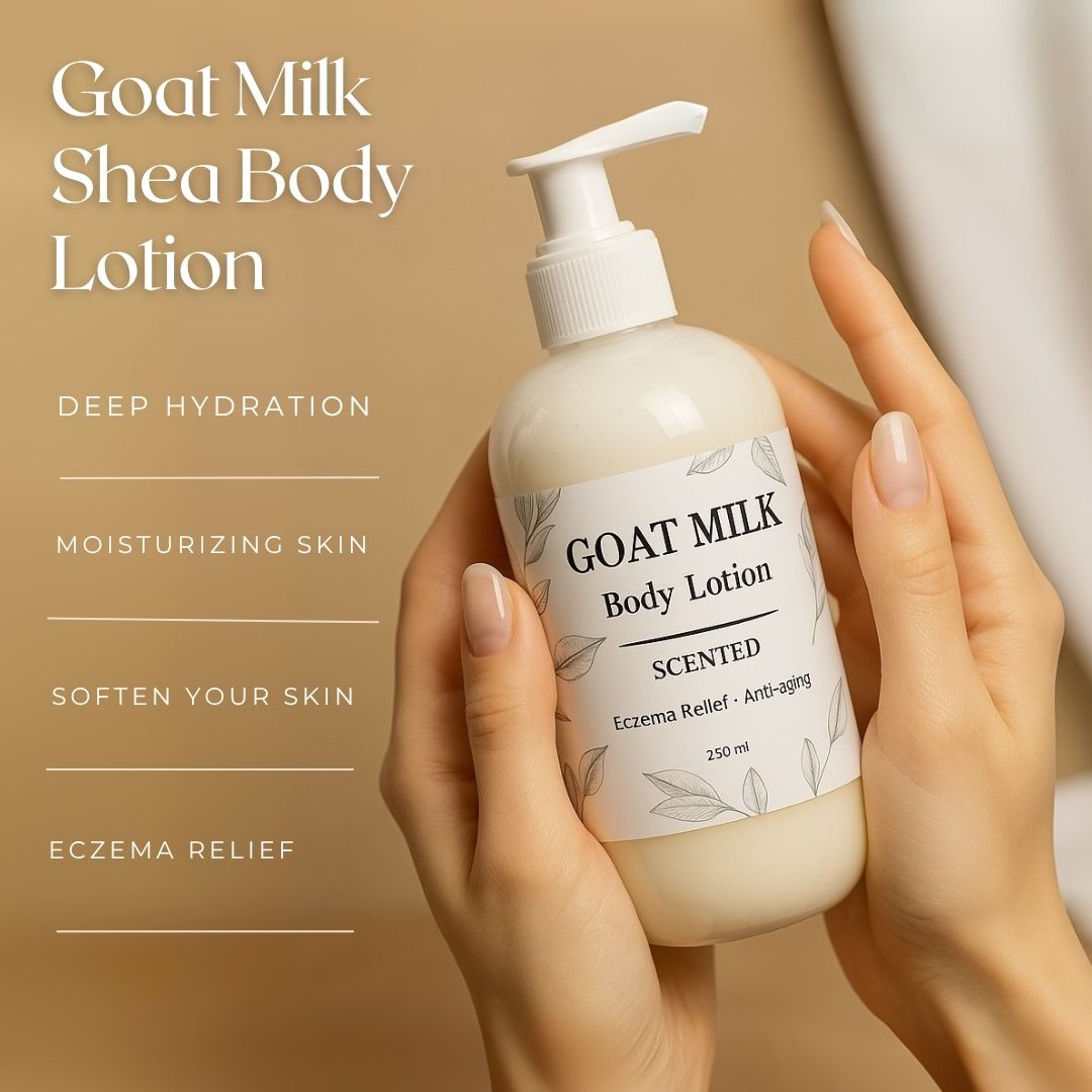 Goat Milk Shea Body Lotion, Eczema Relief and Anti-aging-2