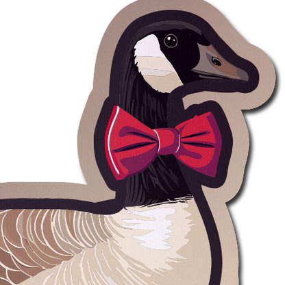 5-Pack: Christmas Goose with Red Holiday Bow Breast Pasties by Pastease®-3