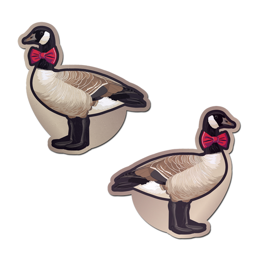 5-Pack: Christmas Goose with Red Holiday Bow Breast Pasties by Pastease®-0
