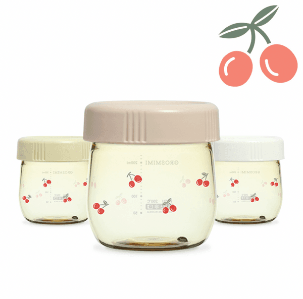 Grosmimi PPSU Baby Food Jar Set-CHERRISH EDITION 150ml-0