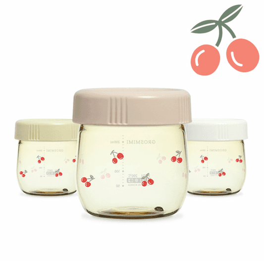 Grosmimi PPSU Baby Food Jar Set-CHERRISH EDITION 150ml-0