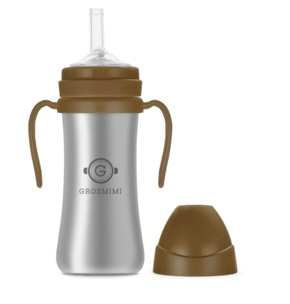 Grosmimi Stainless Straw Cup 200ml Red-1