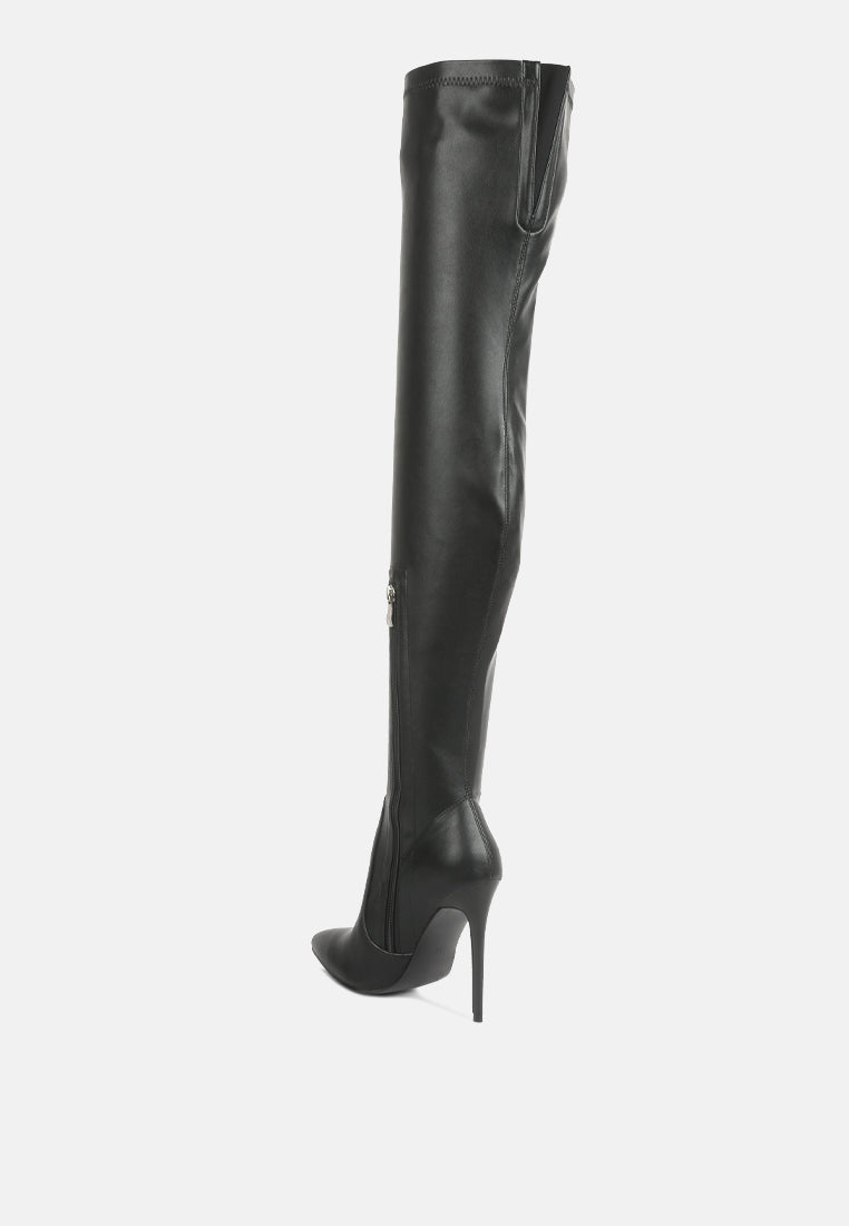 Gush Over Knee Heeled Boots-3