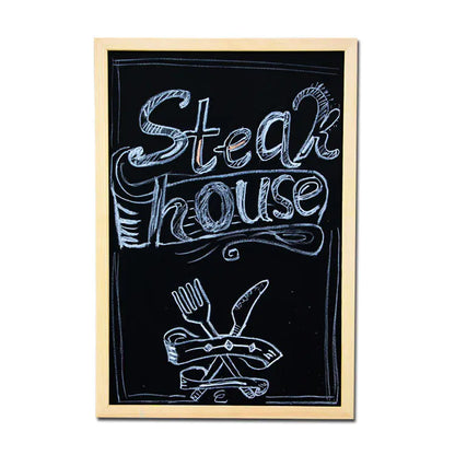Wooden Framed Magnetic Blackboard 60x90cm for Display