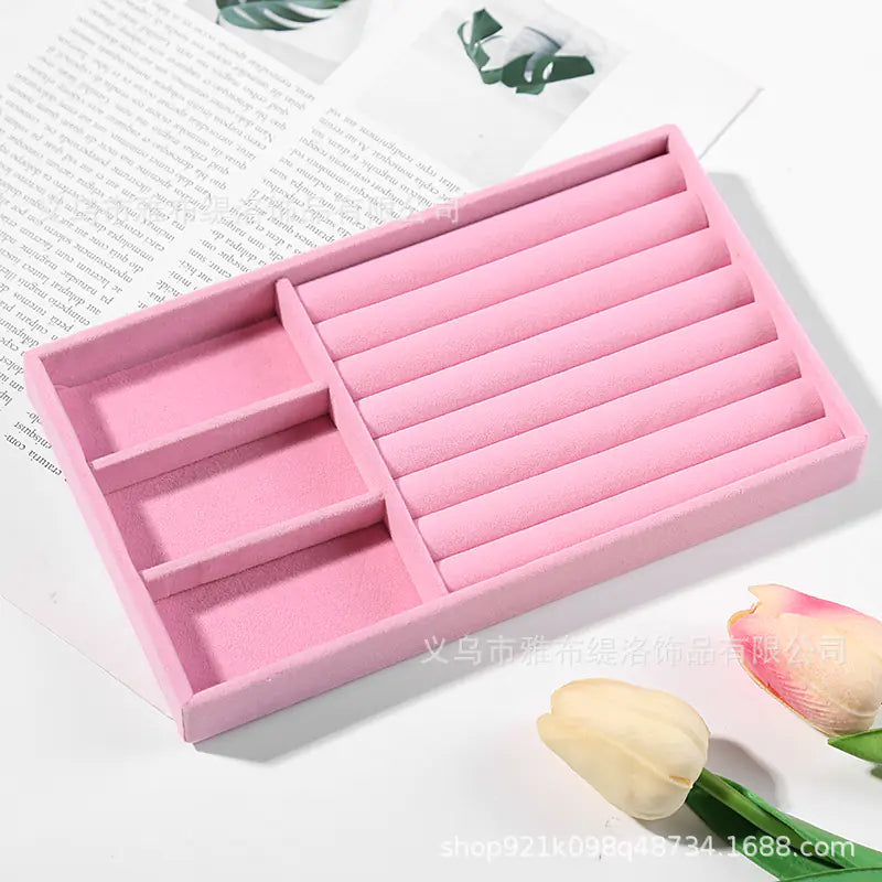 Velvet Jewelry Organizer Tray