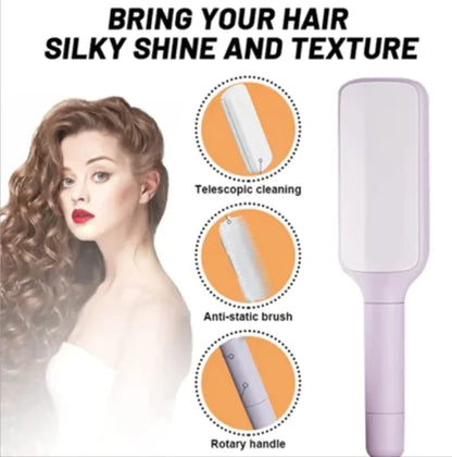 4-in-1 Self-Cleaning Hair Brush
