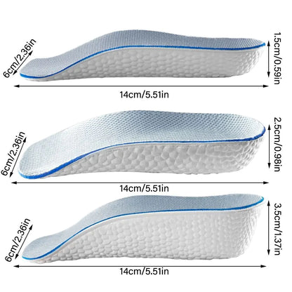 Breathable Invisible Height Increasing Arch Support Insole