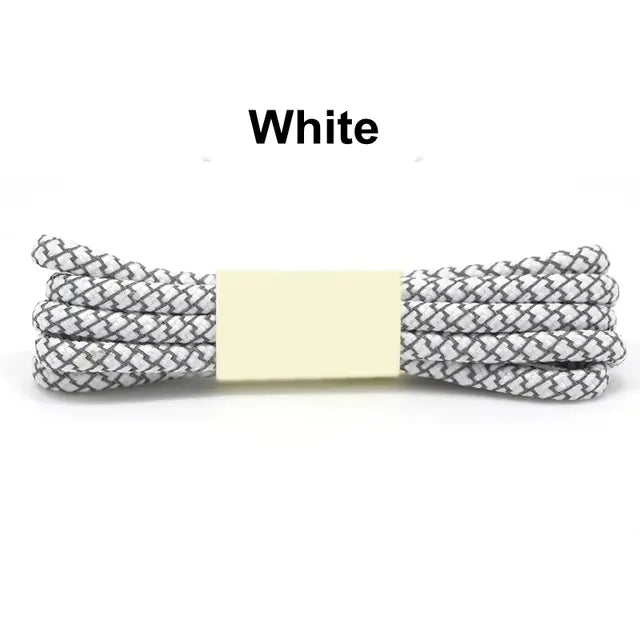 Reflective Round Sports Shoelaces with High Light