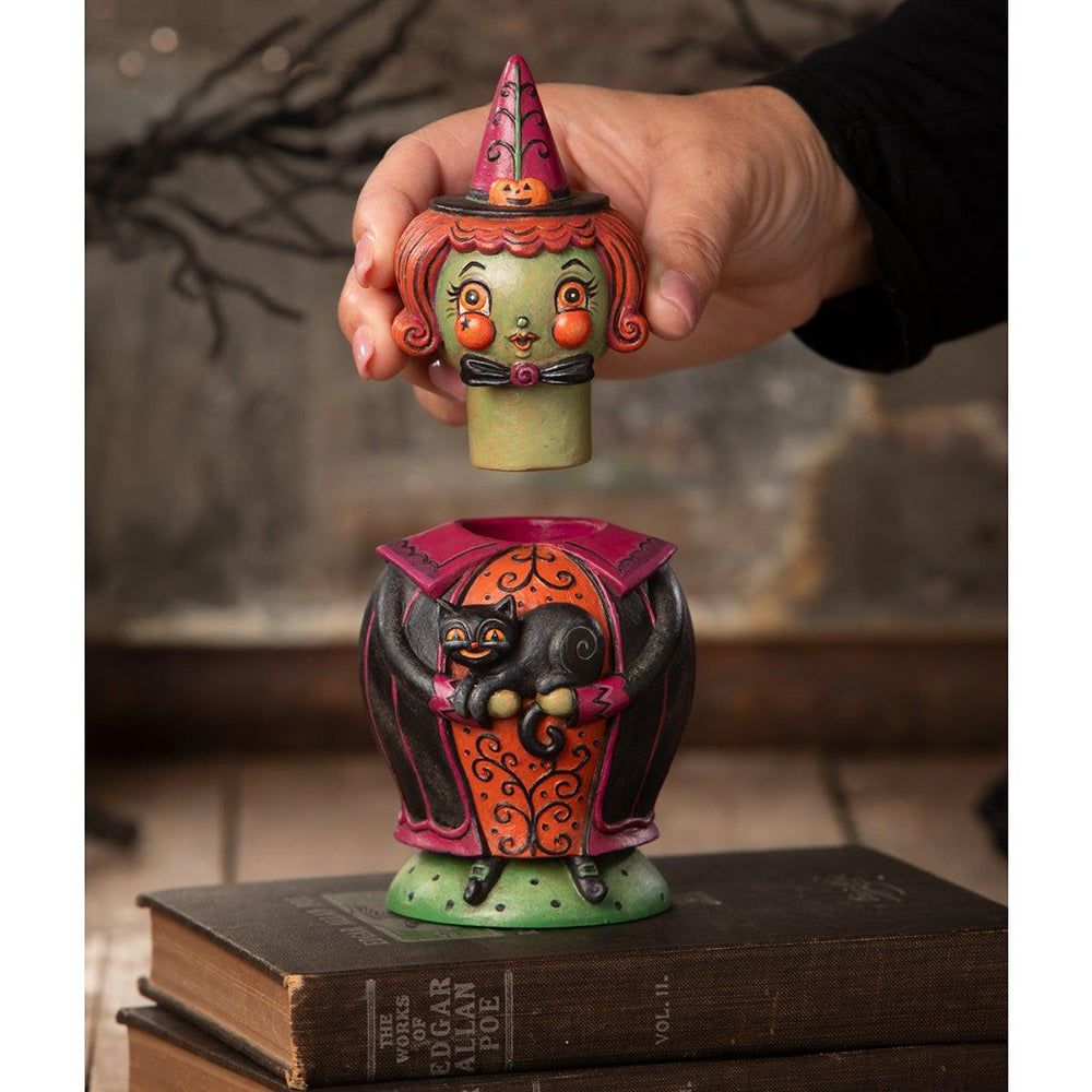 Hagatha and Jack Spooks Jar by Johanna Parker for Bethany Lowe Designs-3