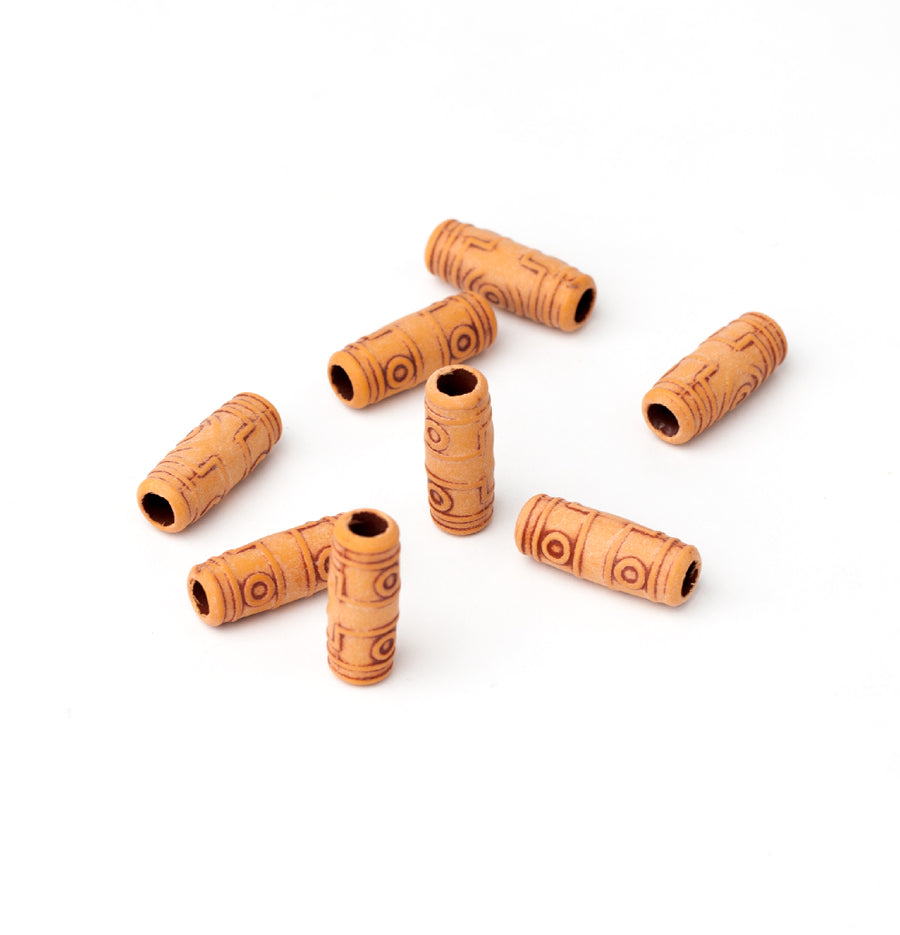 Hajgyöngy kerámia, hosszúkás AFROline (1db)-0