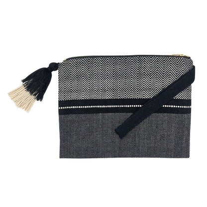 Handloom Stripe Cosmetic Bag-0