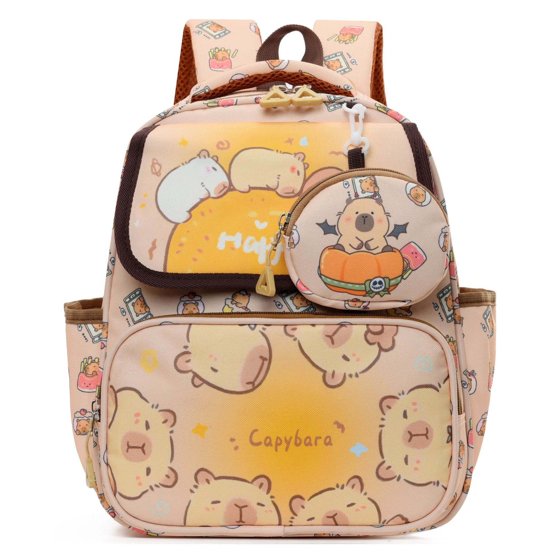 Happy Capybara Kids School Backpack-0
