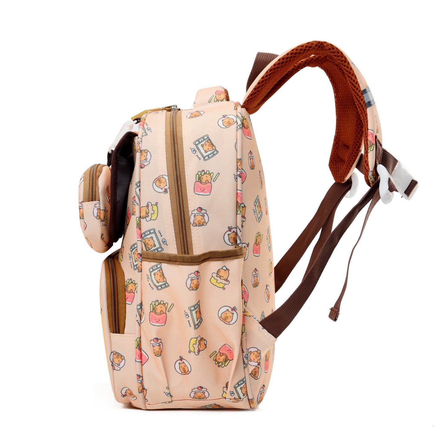 Happy Capybara Kids School Backpack-2
