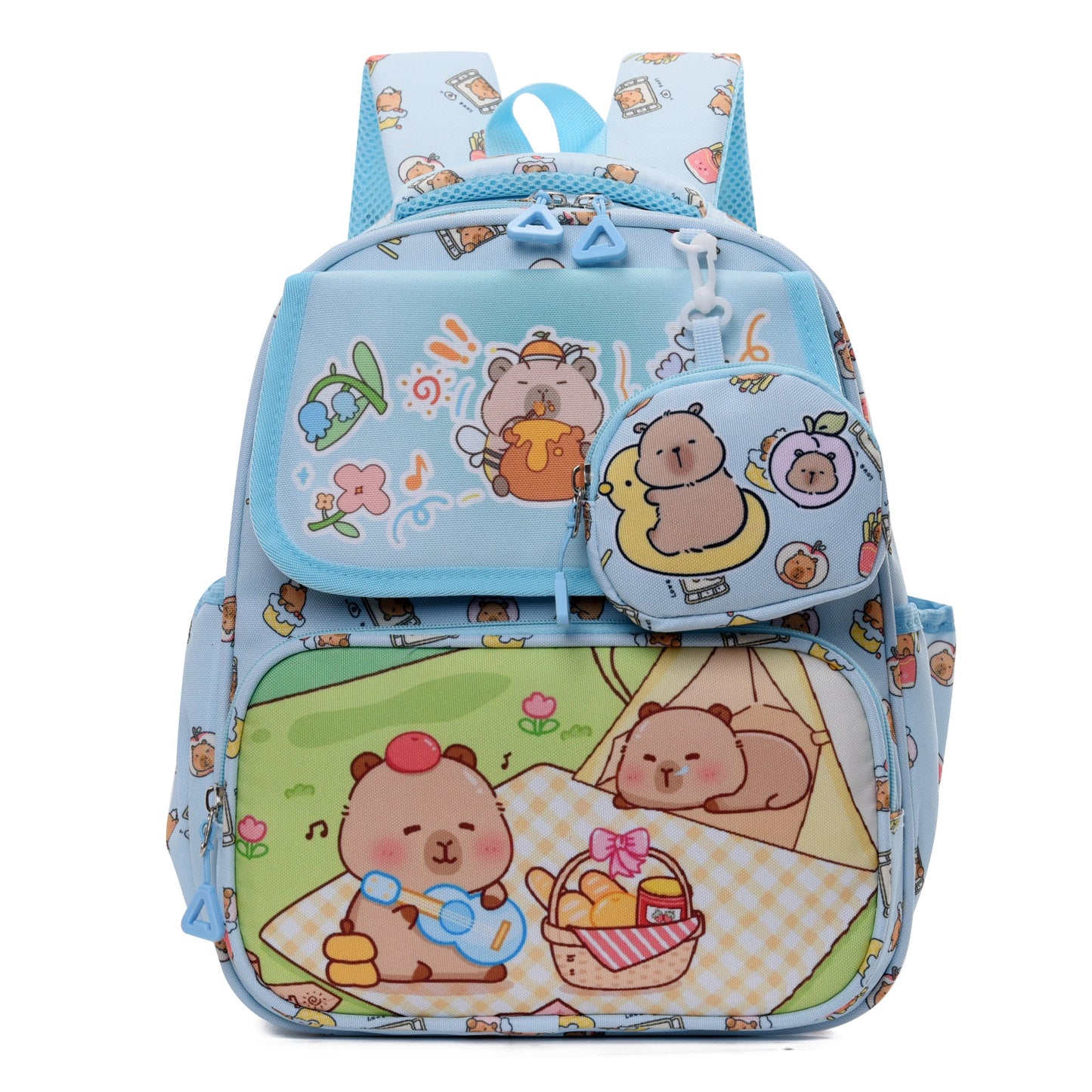 Happy Capybara Kids School Backpack-6