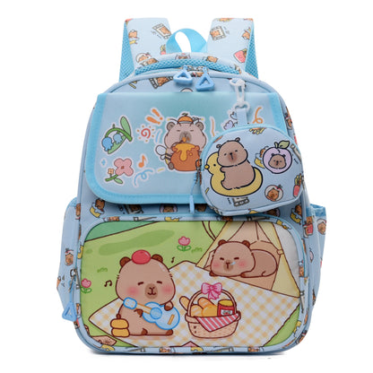 Happy Capybara Kids School Backpack-6