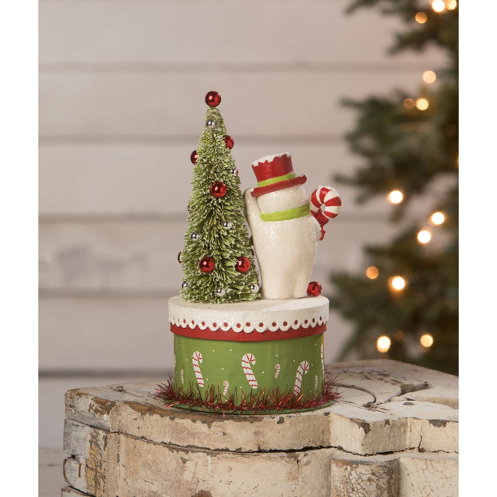 Happy Snowman on Box by Bethany Lowe Designs-2