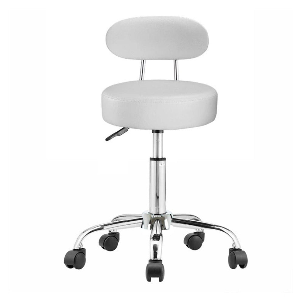 Fotel kosmetyczny z oparciem, biały-1