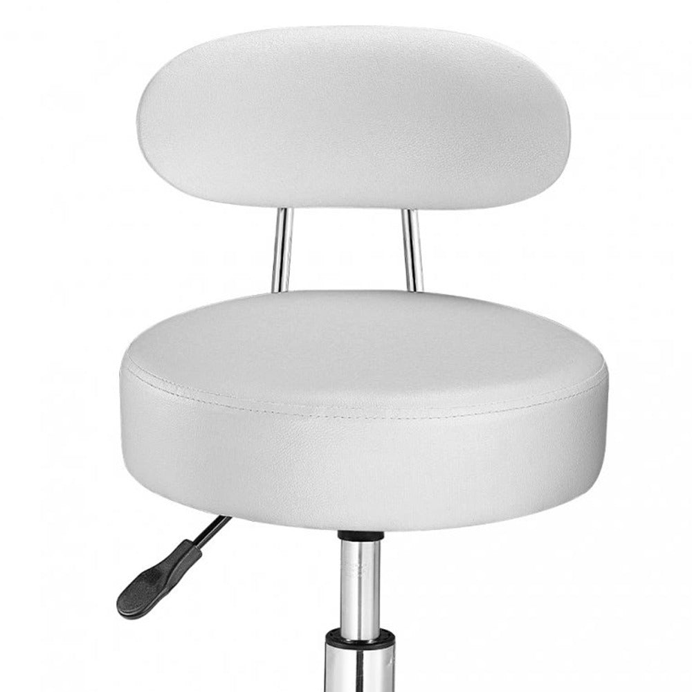 Kozmetická stolička s opierkou, biela-3