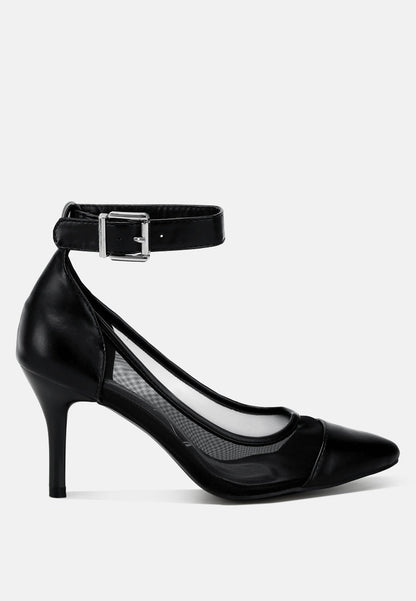 Hearst Pointy Toe Ankle Strap Pumps-6