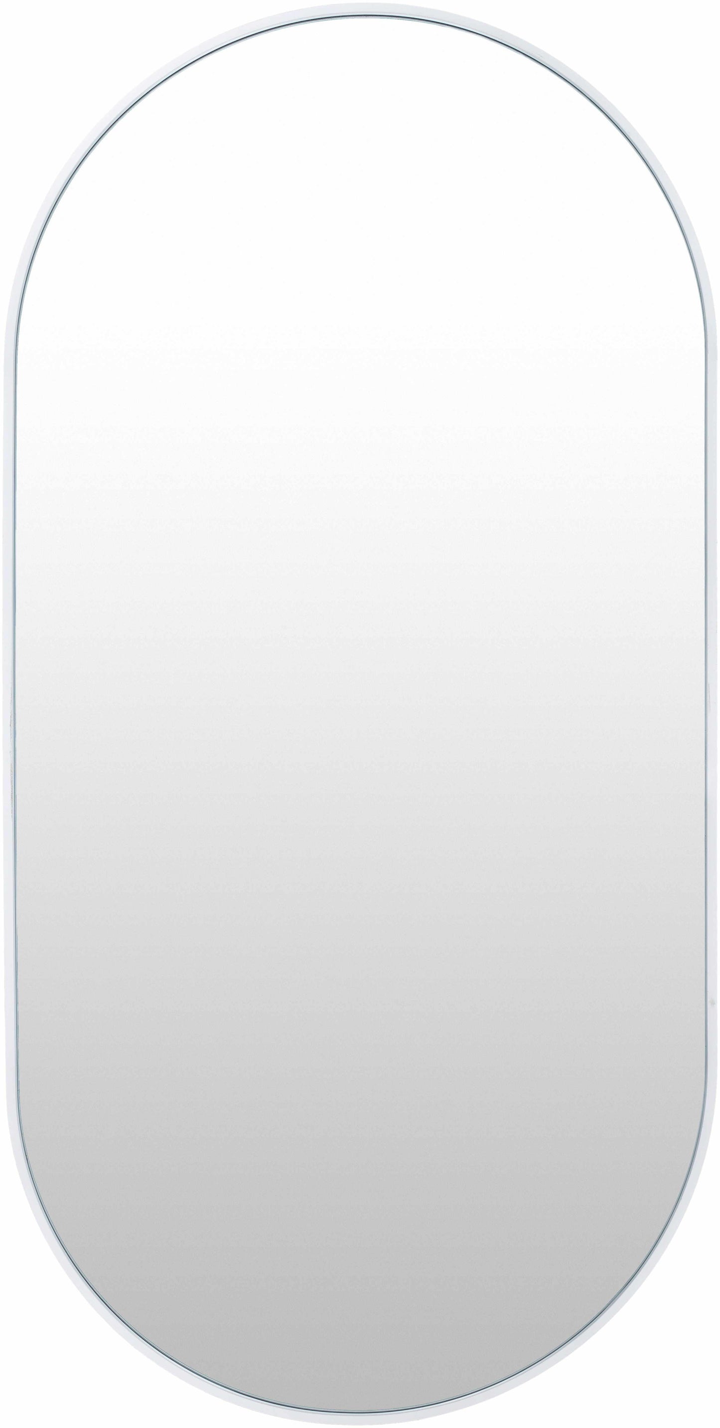 Hagenburg White Iron Frame Mirror-0