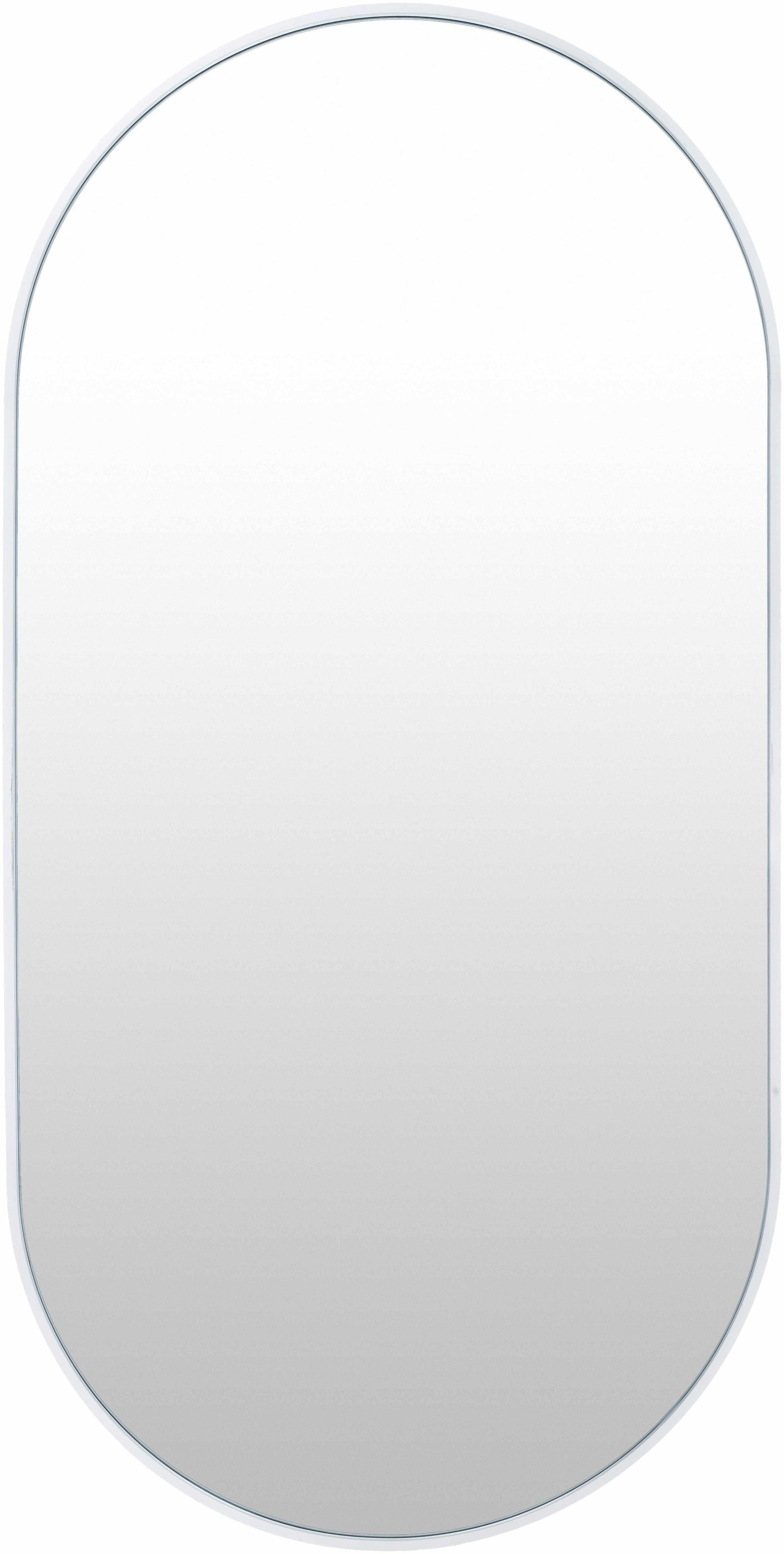 Hagenburg White Iron Frame Mirror-0