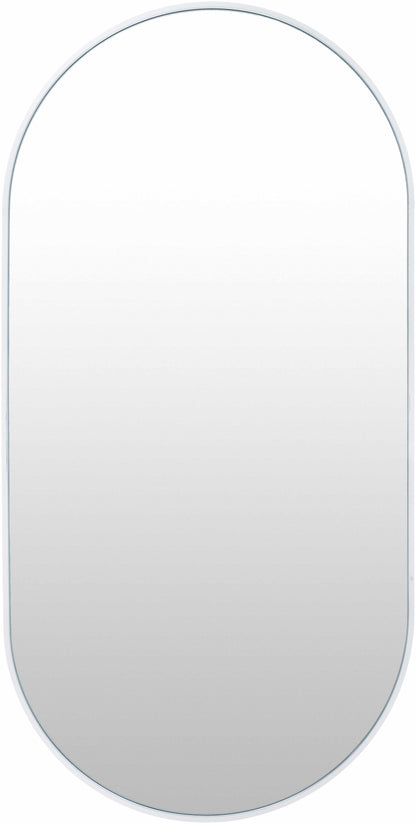 Hagenburg White Iron Frame Mirror-0