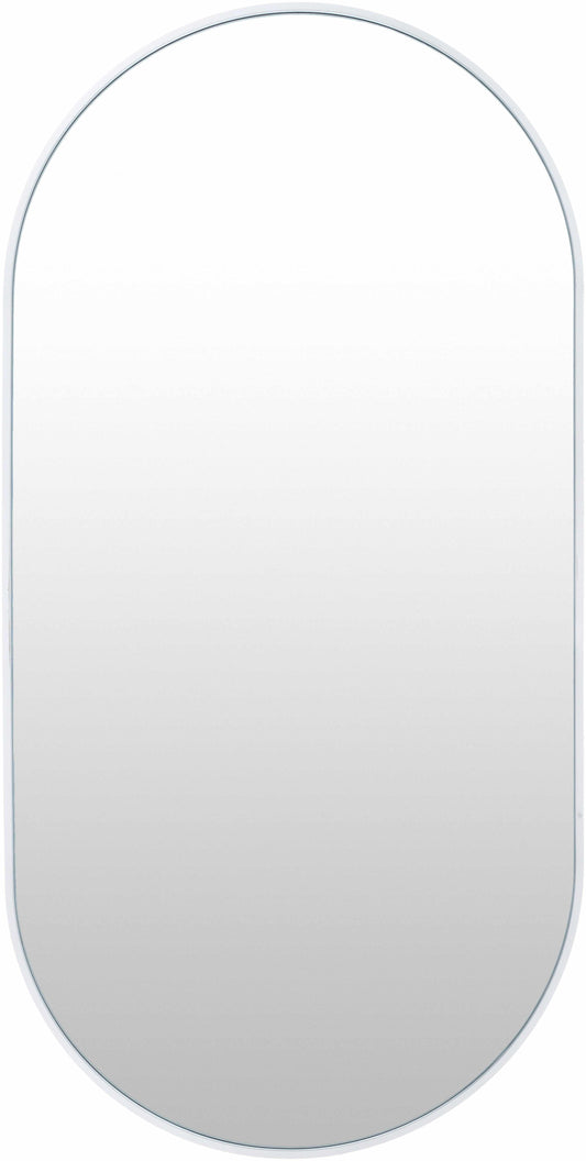 Hagenburg White Iron Frame Mirror-0