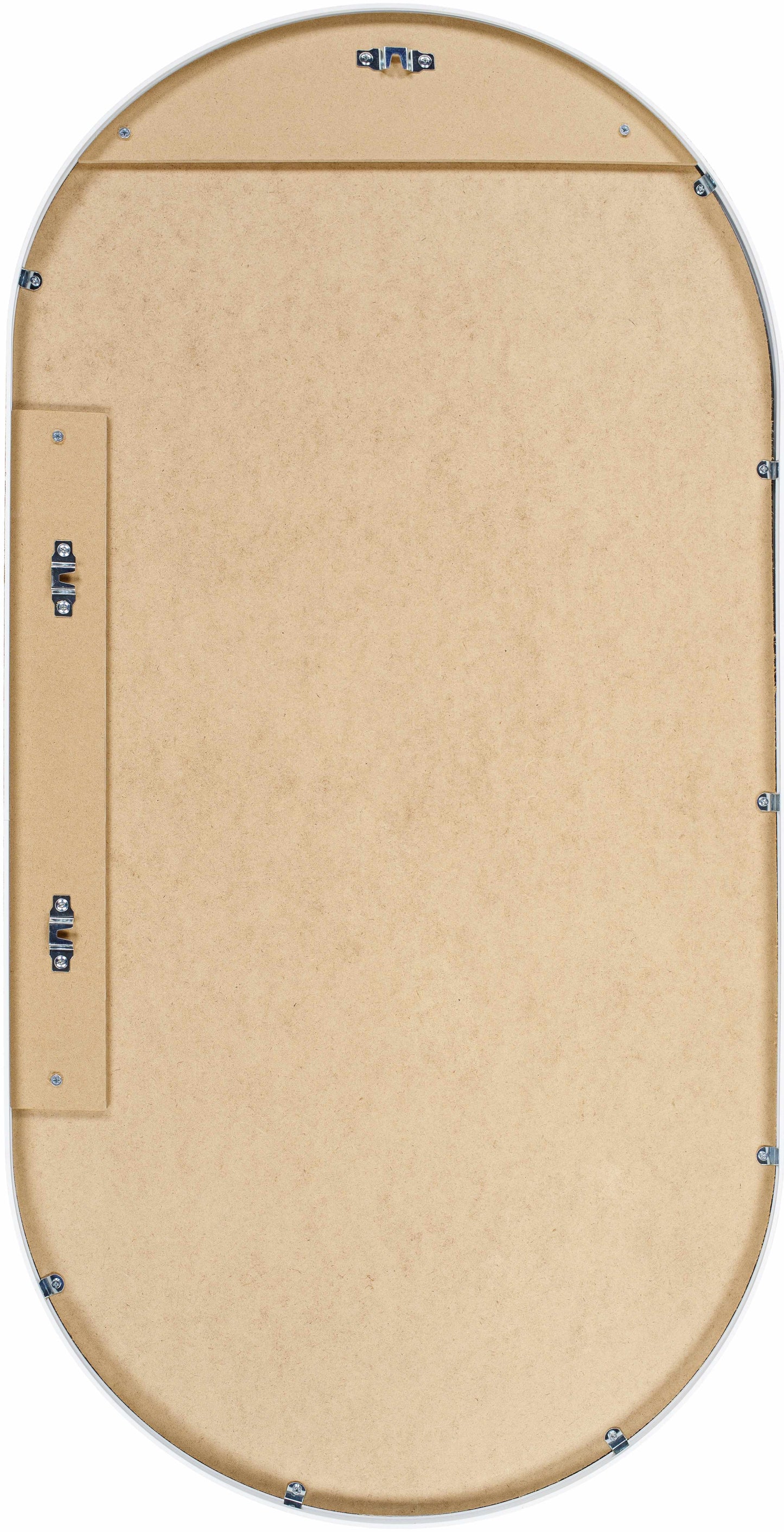 Hagenburg White Iron Frame Mirror-2