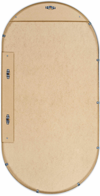 Hagenburg White Iron Frame Mirror-2