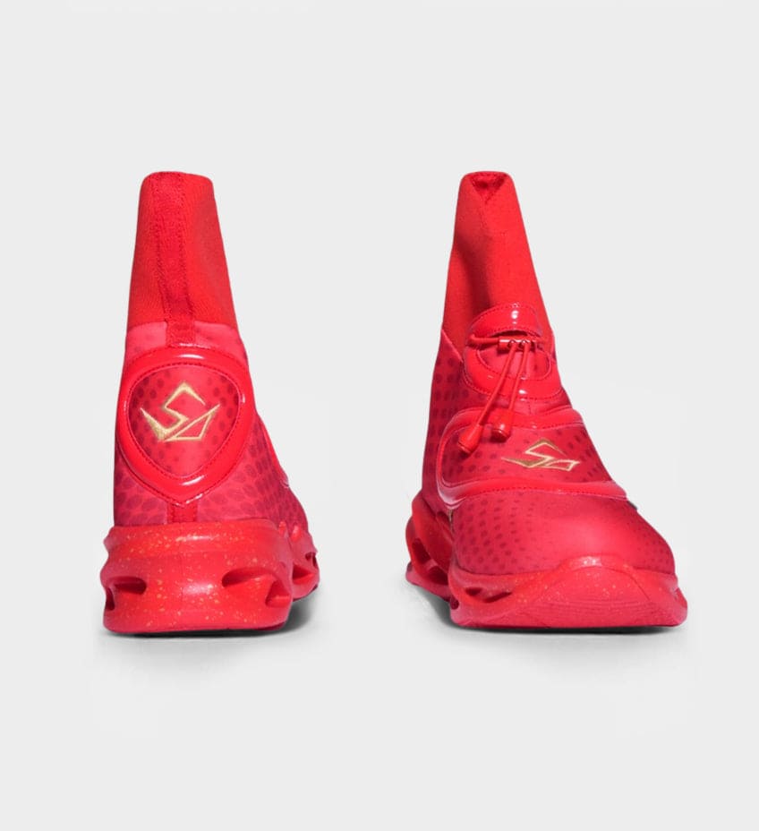 Final Vault – Luxe Cushioned Men's High Tops All Red (Retired Collectible)-2