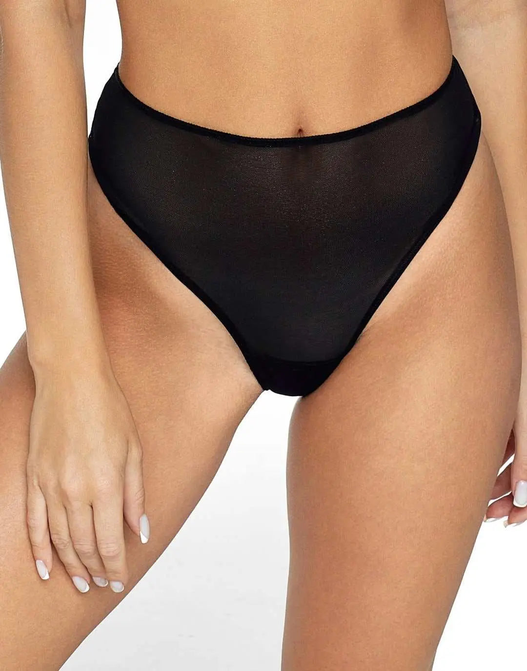 High Waisted High-Rise Thong, Alnair-1
