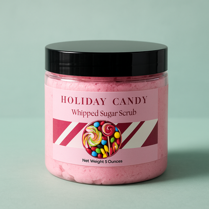 Holiday Candy Whipped Sugar Scrub-0