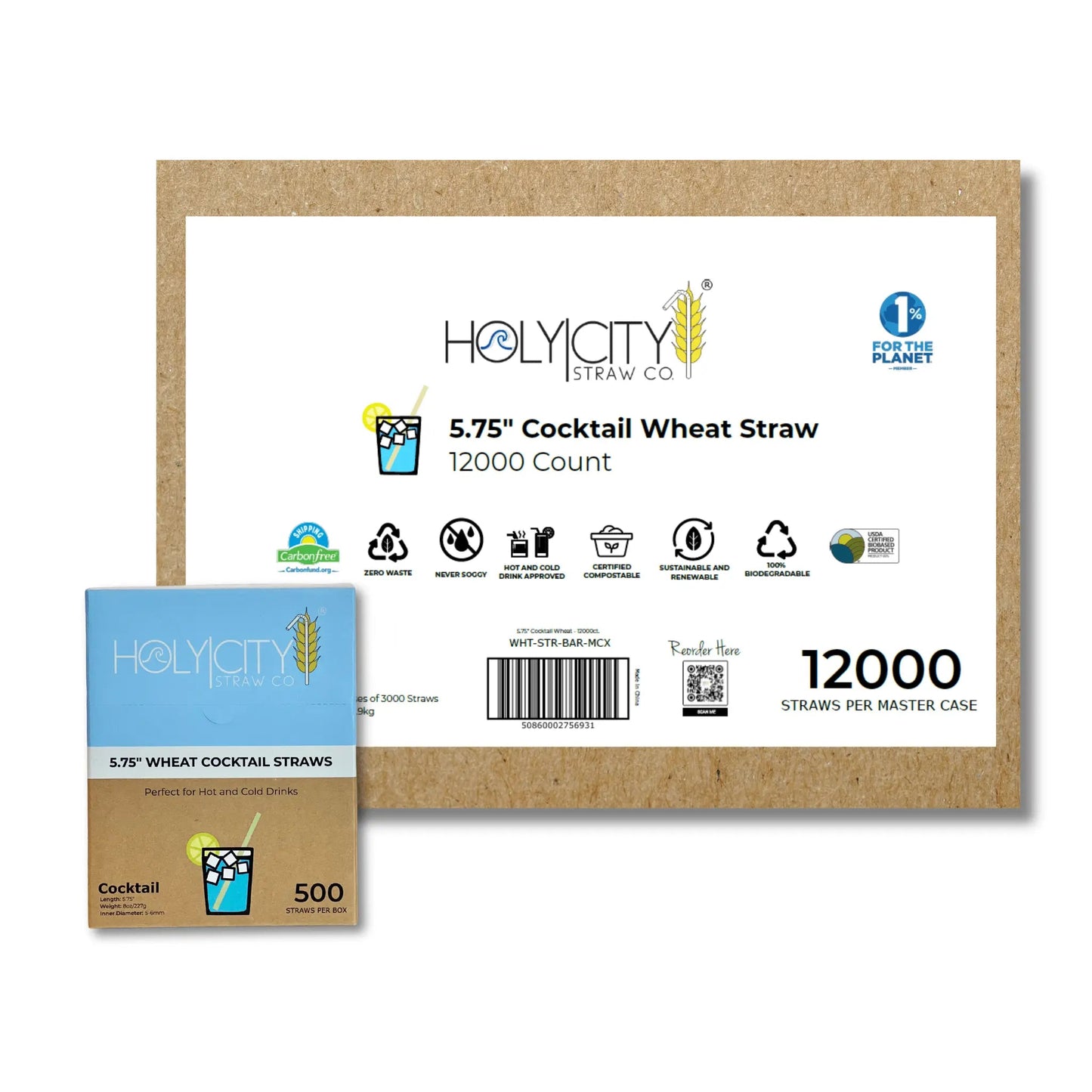 5.75" Cocktail Wheat Straws-7