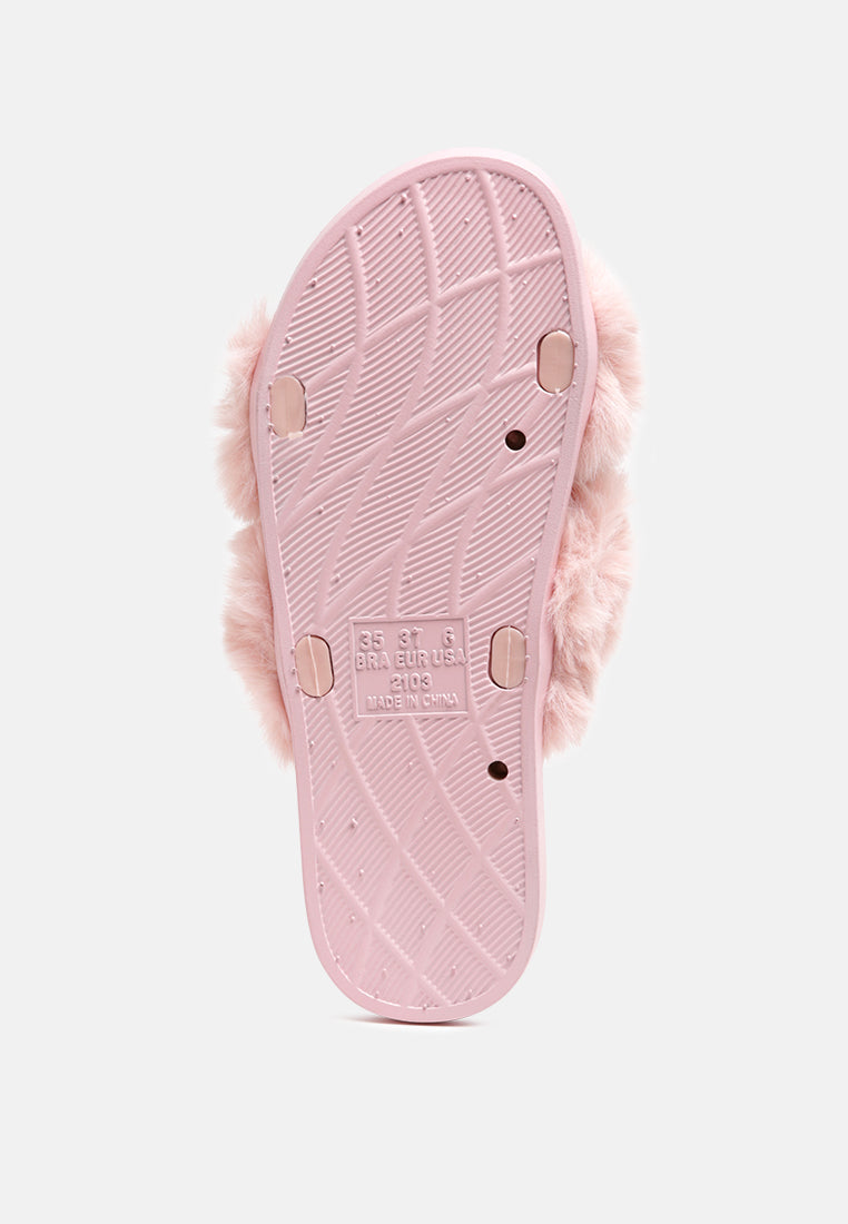 Homey Fur Slip-On Flats-1
