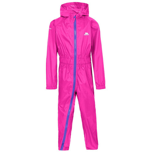 Kids Trespass Button Waterproof All-In-One Suit-5