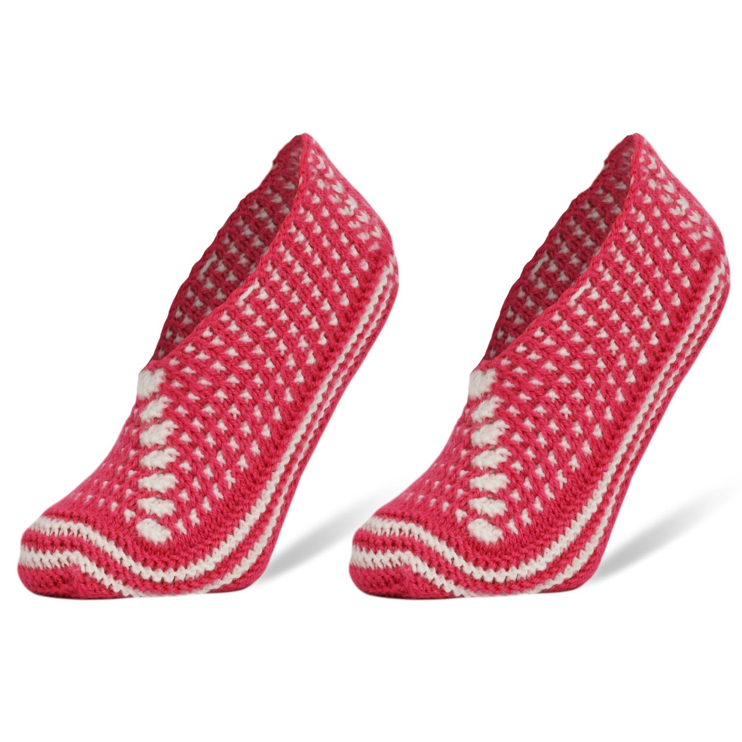 Crochet Hand Knit Slippers for Women Socks 1 Pair Shoe Size 5-7-7